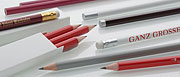 Bleistift natur, farbig lackiert