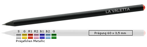 Bleistift mit Swarovski® Crystal und Metallic-Prägung