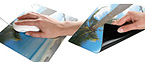 Mousepad Oberfläche und Unterseite